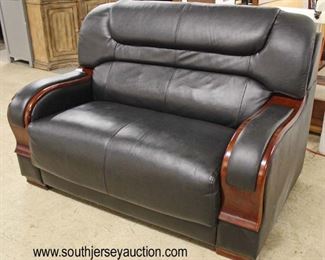  NEW Black Leather with Mahogany Trim Loveseat

Auction Estimate $200-$400 – Located Inside 