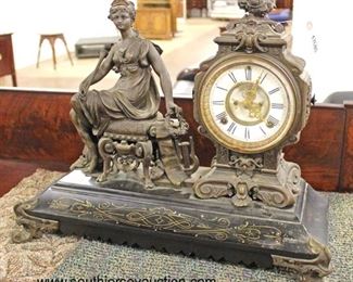 IMG_2271 copy auction
ANTIQUE Ansonia Clock Co., New York, USA French Figural Lady Mantle Clock with Pendulum
Auction Estimate $200-$400 – Located Inside