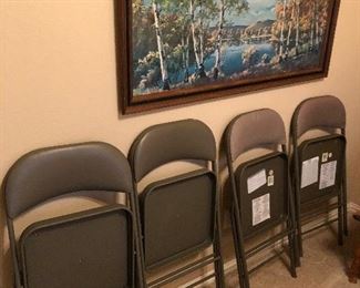 4 folding chairs  $7.00 each