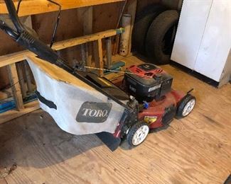 Toro lawn mower with electric start 
$150.00