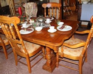 two armchairs and four side chairs