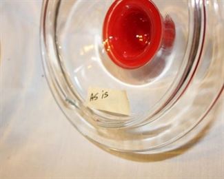 chip on inside rim of lid