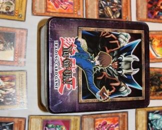Yu-Gi-Oh! trading cards and tins