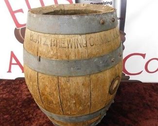 Old Blatz Brewing Company Wooden Barrel