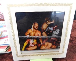 Vintage Wrestling Wall Tile(Mirrored)