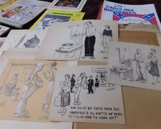Huge Collection of Original Comic Sketches by Edward Overby(Edwardo) Van Buren Arkansas