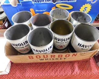 Havoline Oil Cans