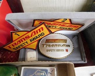 TransAm Safety Award Buckle and Patches