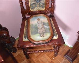 Antique Frame and Picture