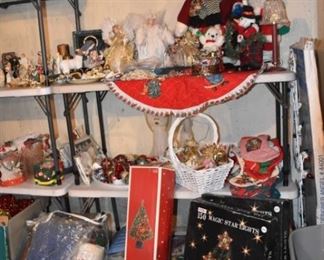 Christmas Items, Snowmen, Trees, Lights, Ornaments, Angels, Stocking, Nativities, & More