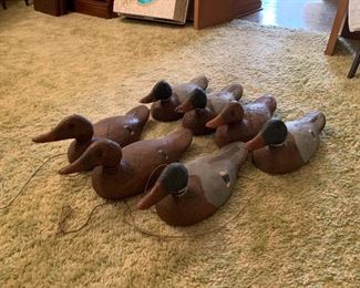 Vintage wood duck decoys