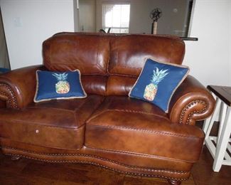 Matching love seat is in good condition
