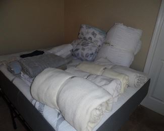 Blankets, towels, comforters