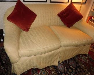 Baker Settee in Custom Upholstery - (rug shown is not for sale) 