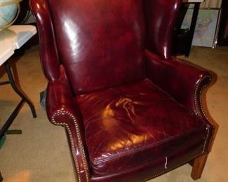 Leather WING CHAIR