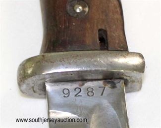 Lot 3: Mauser bayonet with a scabbard 9827