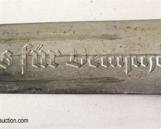 Lot 7: WWII German NSKK dress dagger early made by Carl Heidelberg Solingen