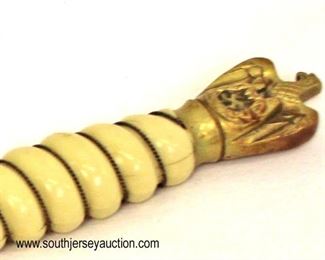 Lot 8: WWII German Navel Officer dress dagger Kriegsmarine EF Horster with lightening bolt scabbard