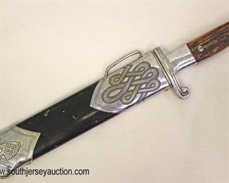 Lot 10: WWII German RAD Boker with scabbard