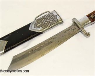 Lot 10: WWII German RAD Boker with scabbard
