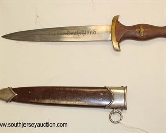 Lot 12: WWII German SA dress dagger marked Nordmark early made by Alcoso Solingen