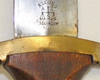 Lot 12: WWII German SA dress dagger marked Nordmark early made by Alcoso Solingen