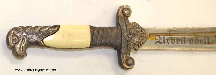 Lot 18: WWII German RAD Leaders Hewer by Eickhorn with scabbard