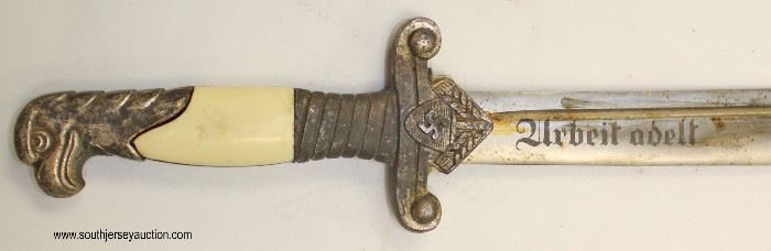 Lot 18: WWII German RAD Leaders Hewer by Eickhorn with scabbard