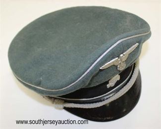 Lot 28: SS officers visor cap