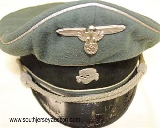 Lot 28: SS officers visor cap