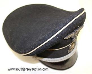 Lot 32: Richard Lotze SS officers crusher cap with reproduction emblems