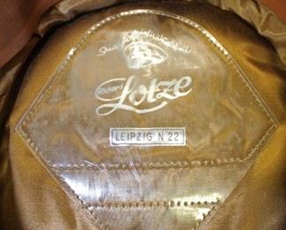 Lot 32: Richard Lotze SS officers crusher cap with reproduction emblems