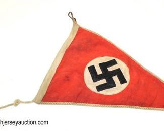 Lot 34: German party automobile car pennant with white trim edge inscribed England France Germany Luxumberg Beligum
