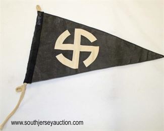 Lot 36: Mobile swastika automobile car pennant