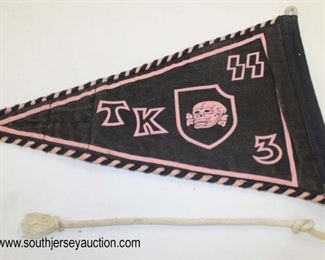 Lot 37: SS car automobile marked TK3 with Hersteller sales tag pennant
