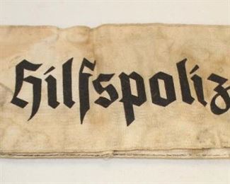 Lot 44: Hilfspolizei style police assistance arm band
