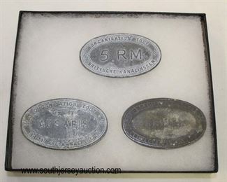 Lot 51: 5RM Organisation Todt Britische Kanalinseln, Ausweis Organisation Todt Britische Kanalinseln, Ausweis Organisation Todt Britische Kanalinsel (lot of 3 identification tags)