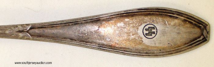 Lot 65: Fork and Spoon marked Das Reich (lot of 2)