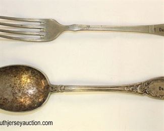Lot 65: Fork and Spoon marked Das Reich (lot of 2)