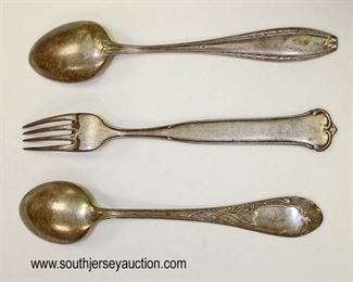 Lot 68: 2 spoons and 1 fork marked SS Reich Waffen (lot of 3)