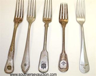 Lot 69: Assortment of Forks: SS Army Submarine SS RAD Luftwaffe (lot of 5)