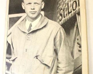 Lot 75: Spy of Saint Louis Commemorative Notebook, Colonel Charles A. Lindbergh