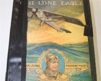 Lot 77: The Boys Story of Lindbergh the Lone Eagle by Richard J. Beamish first edition hard copy library book with some repair