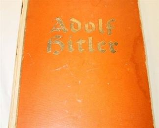 Lot 78: Adolph Hitler Cigarette Card Book with All the cards and remnants of dust jackets