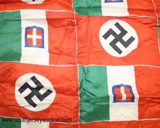 Lot 89: German Italian Friendship Flag 24"x24"