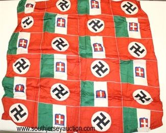 Lot 89: German Italian Friendship Flag 24"x24"