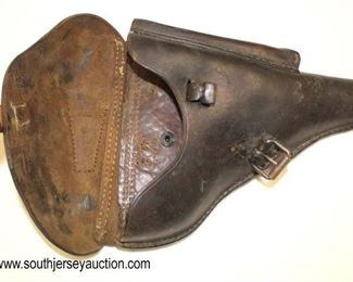 Lot 92: WWII German 1942 PO8 Lugar Holster with take down tool compartment with magazine