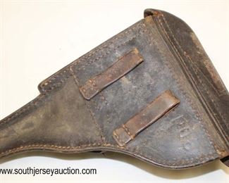Lot 92: WWII German 1942 PO8 Lugar Holster with take down tool compartment with magazine