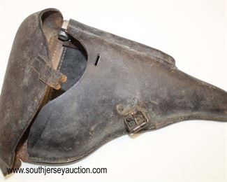 Lot 92: WWII German 1942 PO8 Lugar Holster with take down tool compartment with magazine