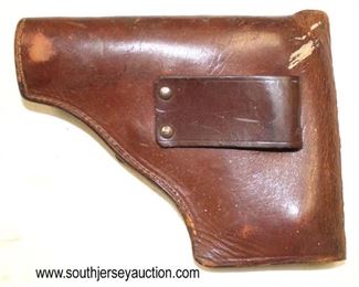 Lot 94: Semi Automatic Pistol Vintage Leather Holster